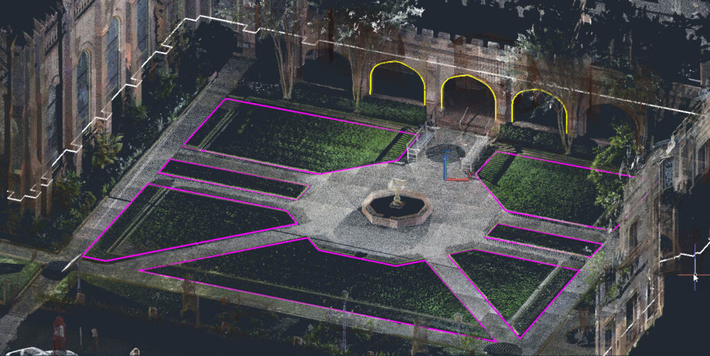Interfejs wtyczki FARO As-Built – modelowanie BIM i praca z chmurą punktów ze skaningu 3D - autocad Historical Preservation