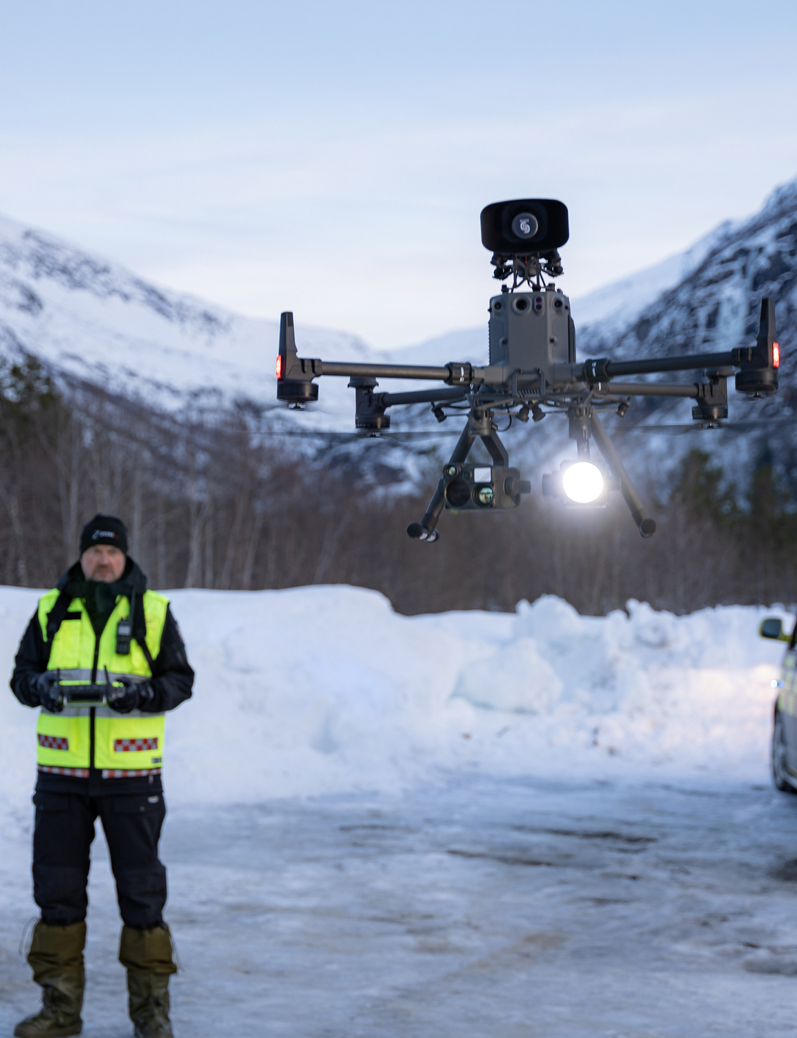 dron z systemem lidar