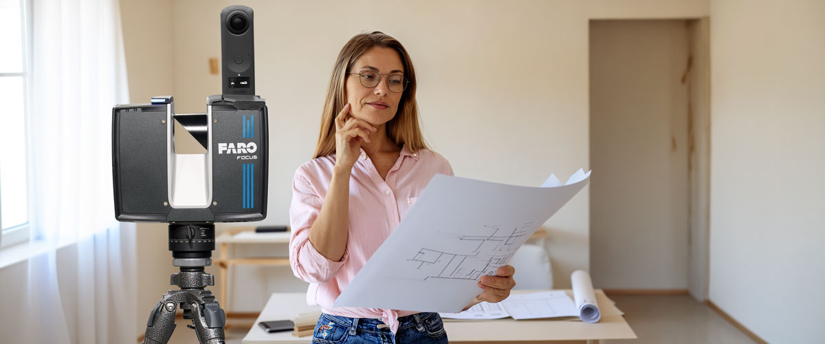 Skaner 3 D Faro Focus dla architekta