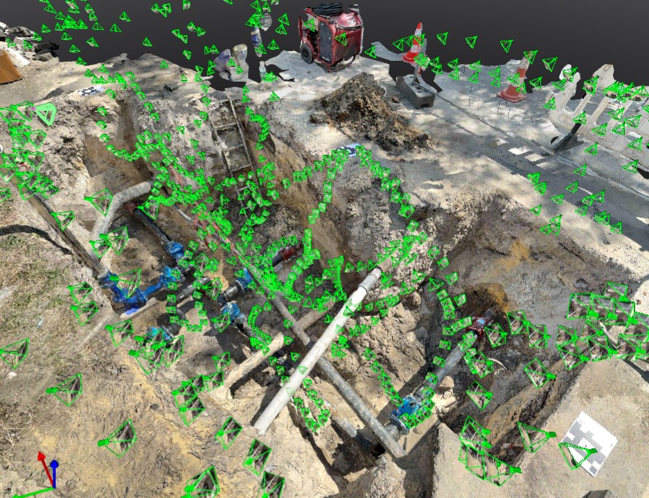 Skan 3D wykopu wodkan