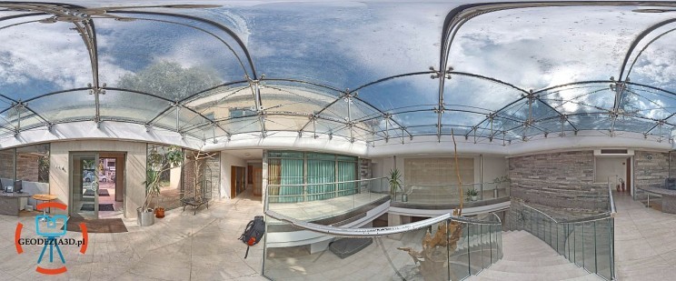Surowy obraz panoramiczny z FARO Blink