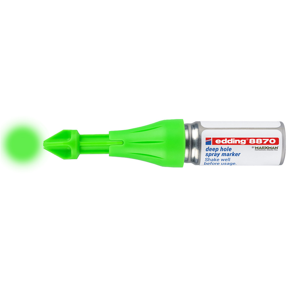 Edding 8870 neon green ENG edding 8870 marker w sprayu do głębokich otworów